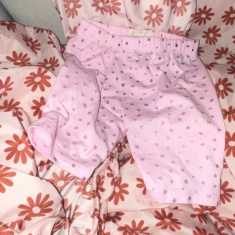 btween Pink Star-Print Kids Shorts